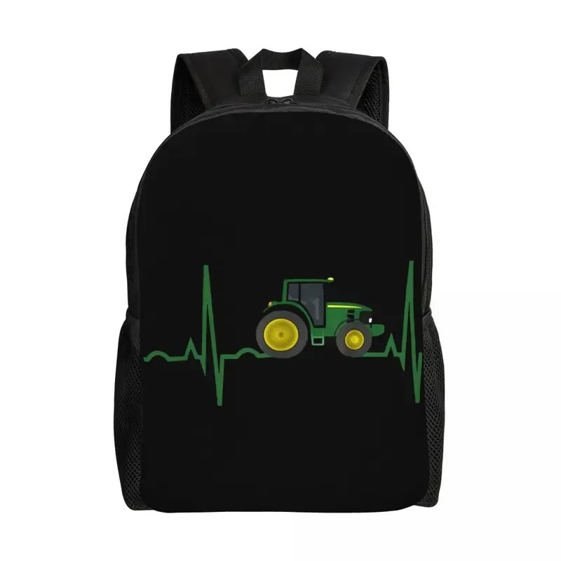 Mens Fashion Vest - Tractor Heartbeat Laptop Backpack Women Men