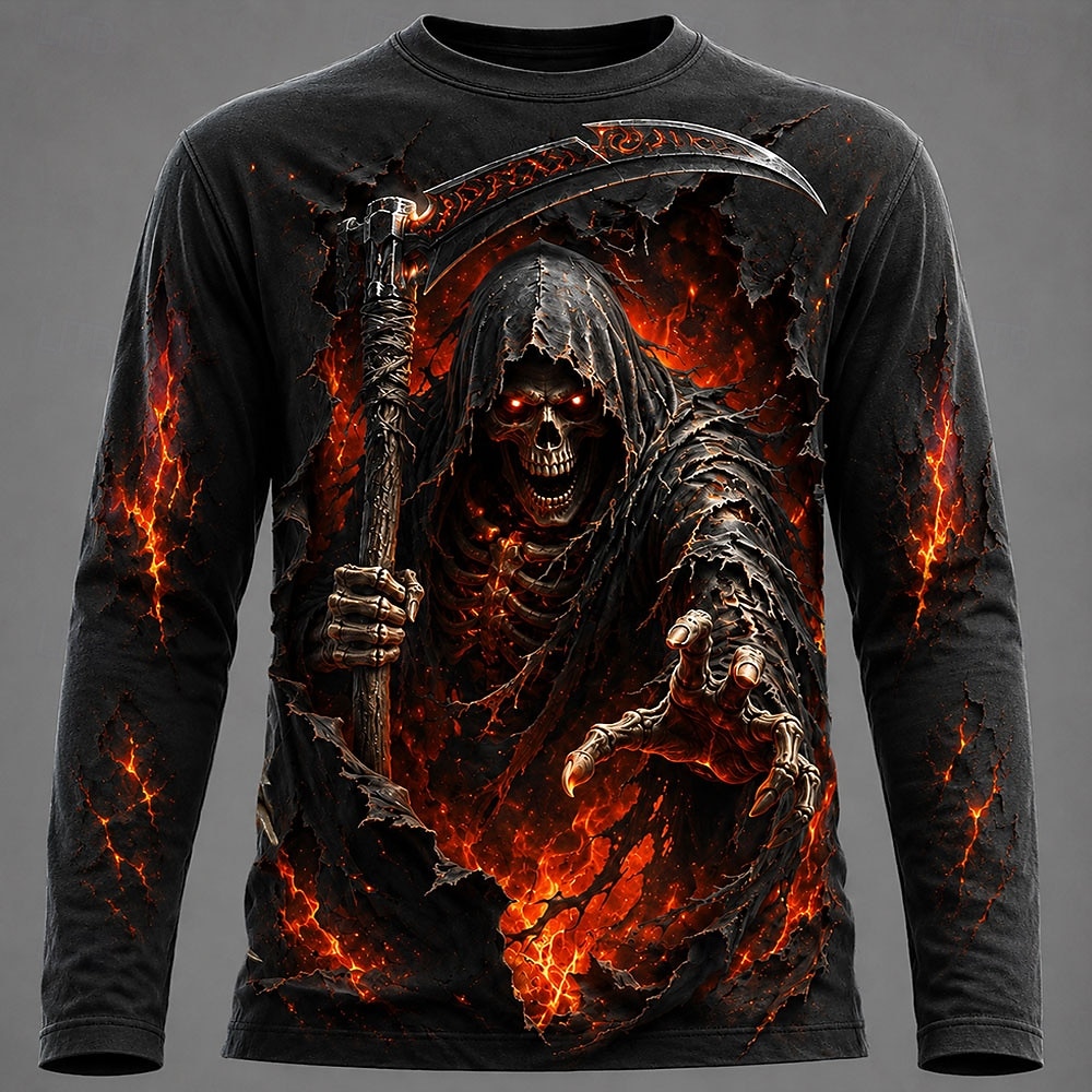Mens Fashion Summer - Halloween Men 3D Graphic Printed Long