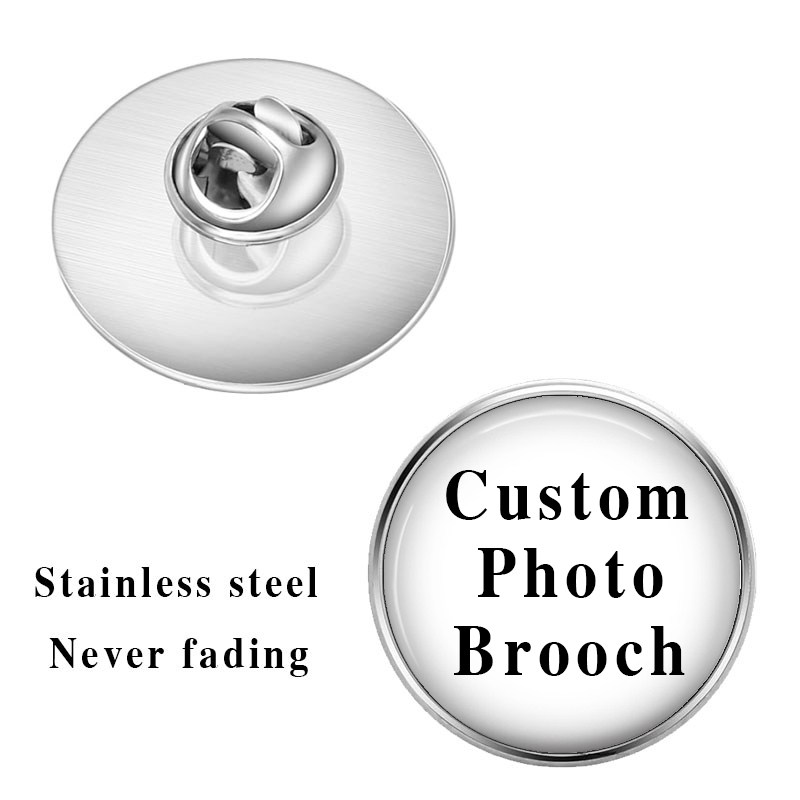 Mens Fashion Blog - Personalized Photo Custom Pictures Brooches Men