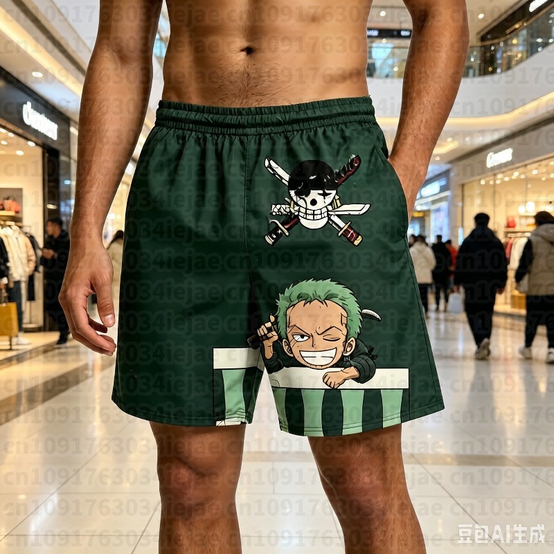 Swim Trunk Shorts - One Piece 3D Print Shorts Shanks
