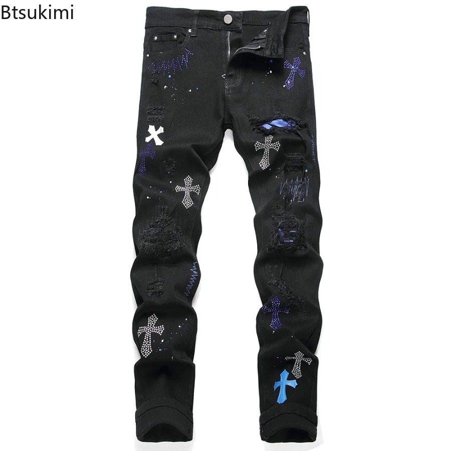 2026 New Men's Fashion Crystal - Men'S Fashion Nova Jeans ulasan dan harga