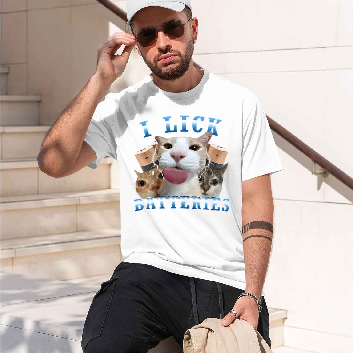 I Lk Batteries Funny Graph T S - Men'S Fashion Lk ulasan dan harga