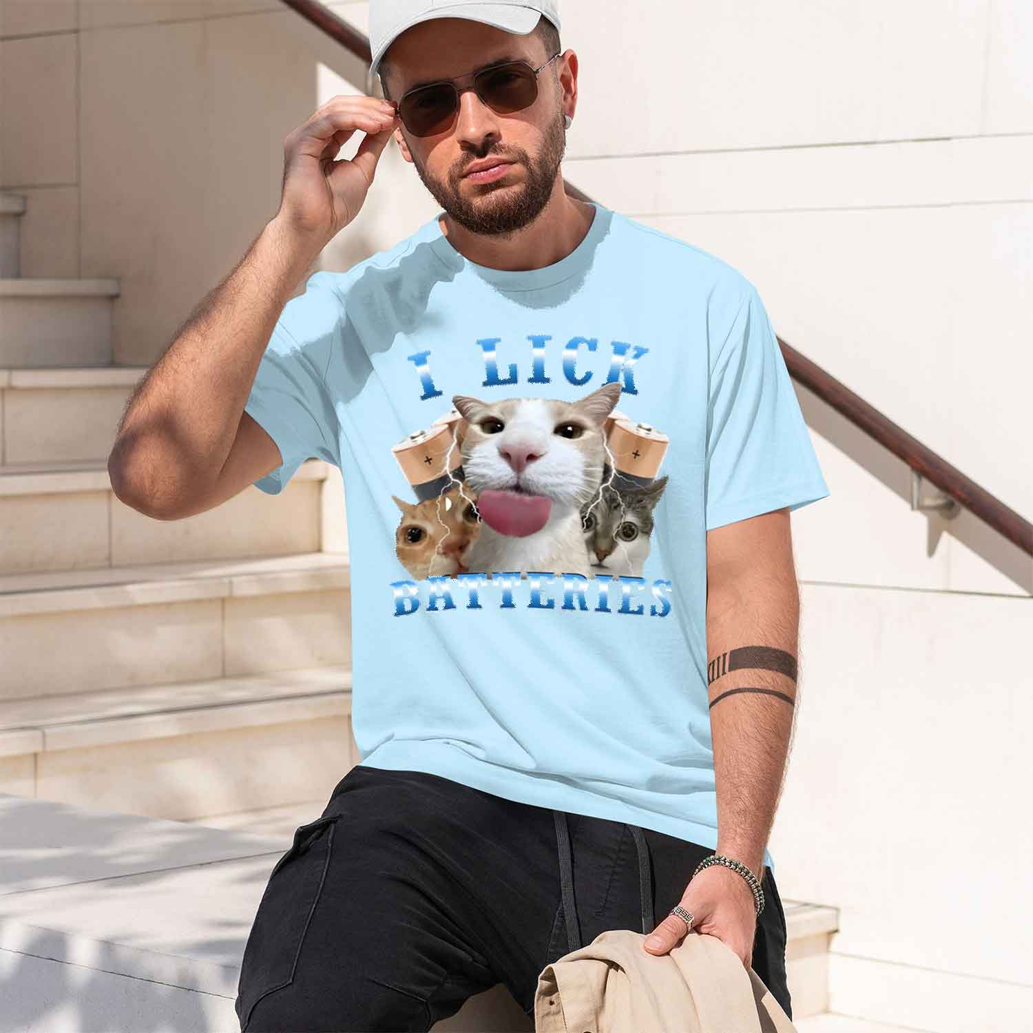 I Lk Batteries Funny Graph T S - Men'S Fashion Lk ulasan dan harga