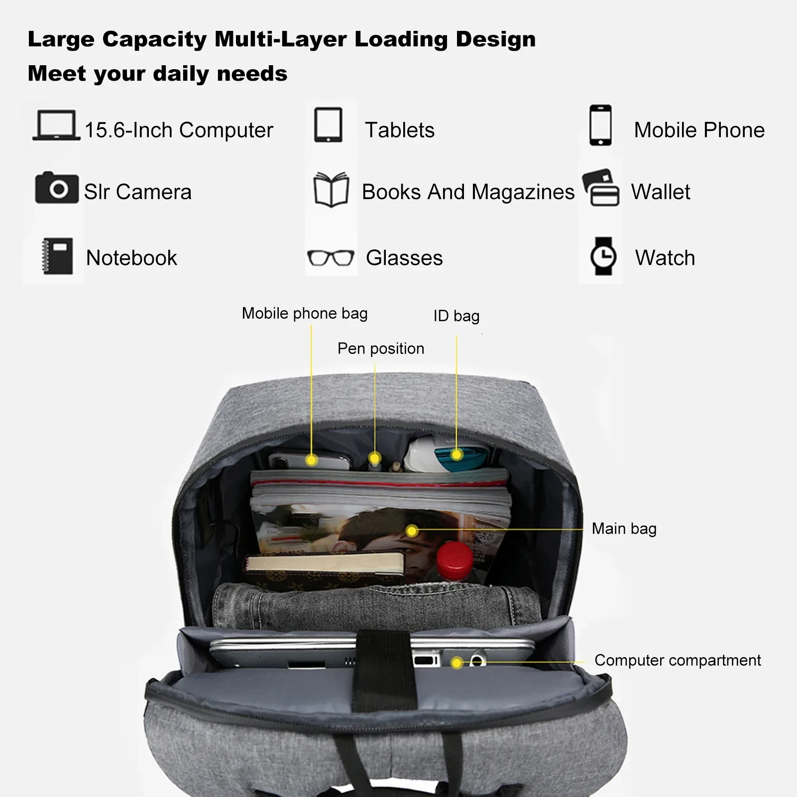 Laptop Backpack for 17 Inch La - Mens Fashion Blog ulasan dan harga