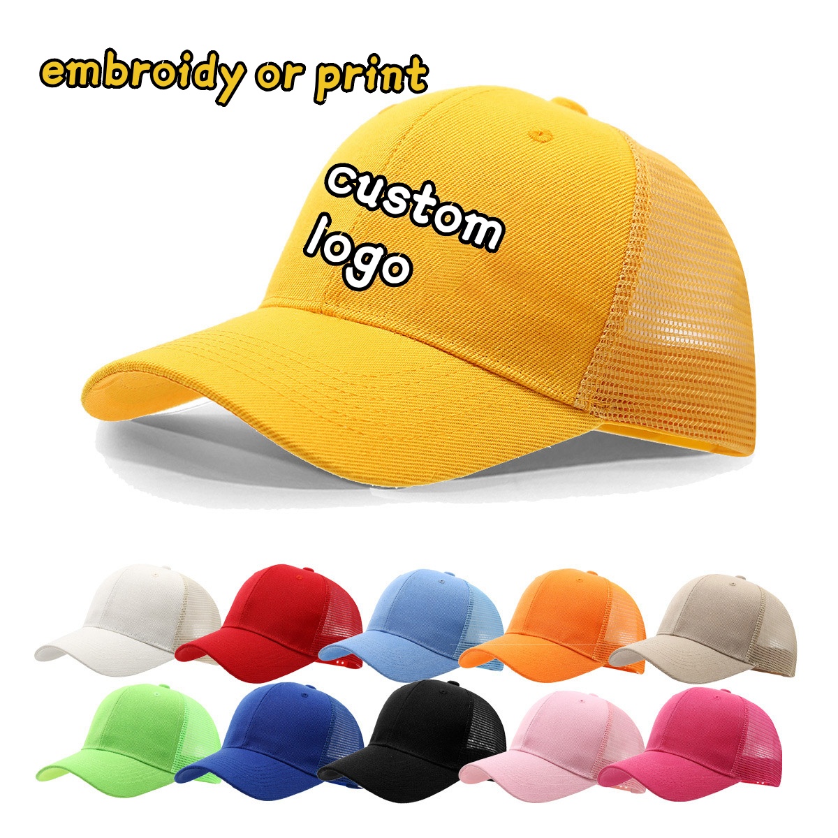 Custom Logo Cap Embroidery Pri - Trucker Hat Cap ulasan dan harga