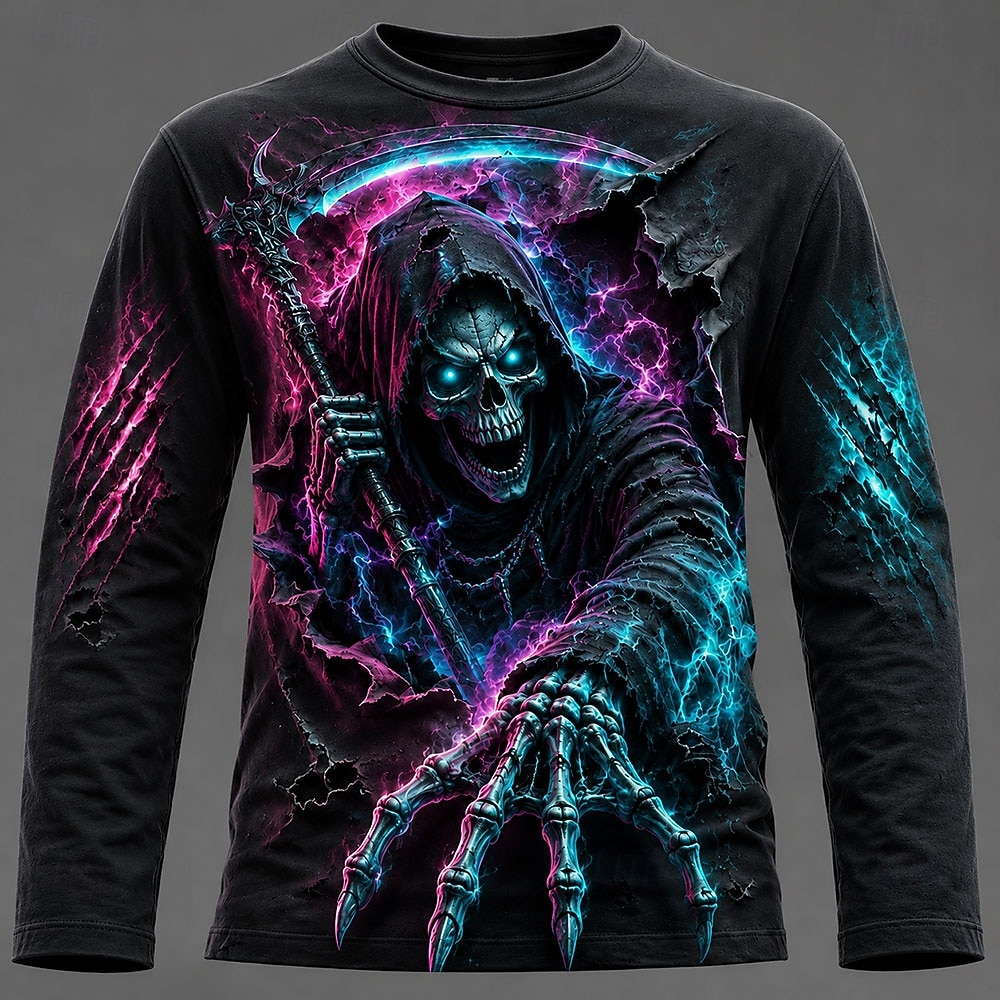 Halloween Men 3D Graphic Print - Mens Fashion Summer ulasan dan harga
