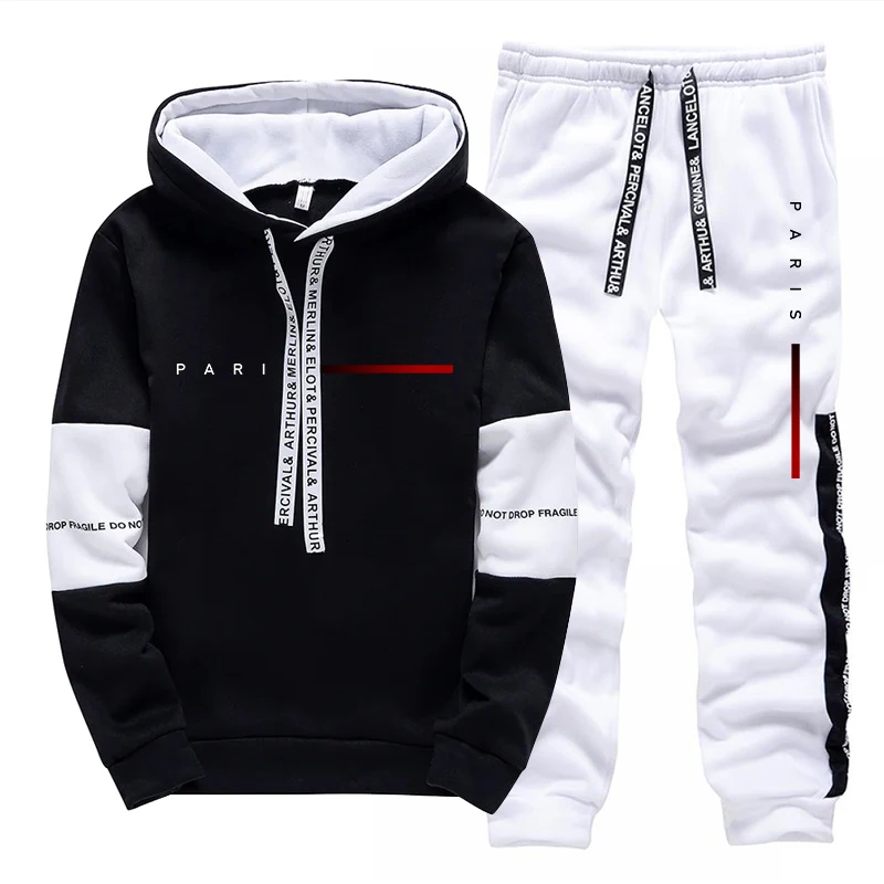 Paris Fashion Hoodie Streetwea - Mens Fashion Casual Outfits ulasan dan harga