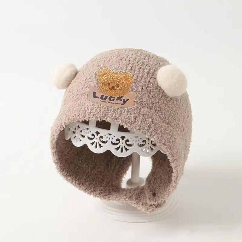 Cute Bear Baby Ear Protection  - Beanie Winter Hat ulasan dan harga