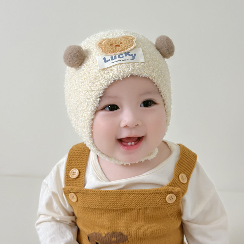 Cute Bear Baby Ear Protection  - Beanie Winter Hat ulasan dan harga