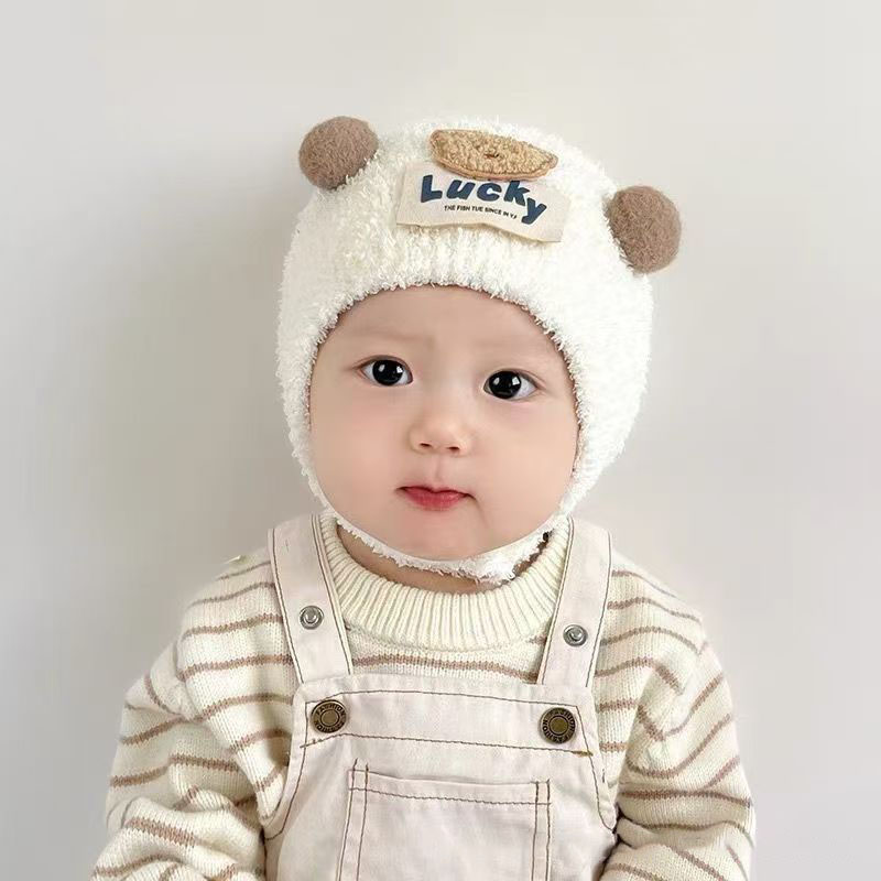 Cute Bear Baby Ear Protection  - Beanie Winter Hat ulasan dan harga