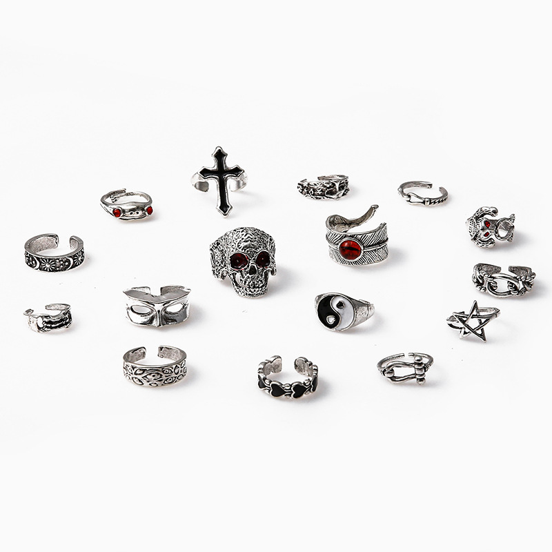 10/20/30/50Pieces Punk Gothic  - Men'S Fashion Lk ulasan dan harga