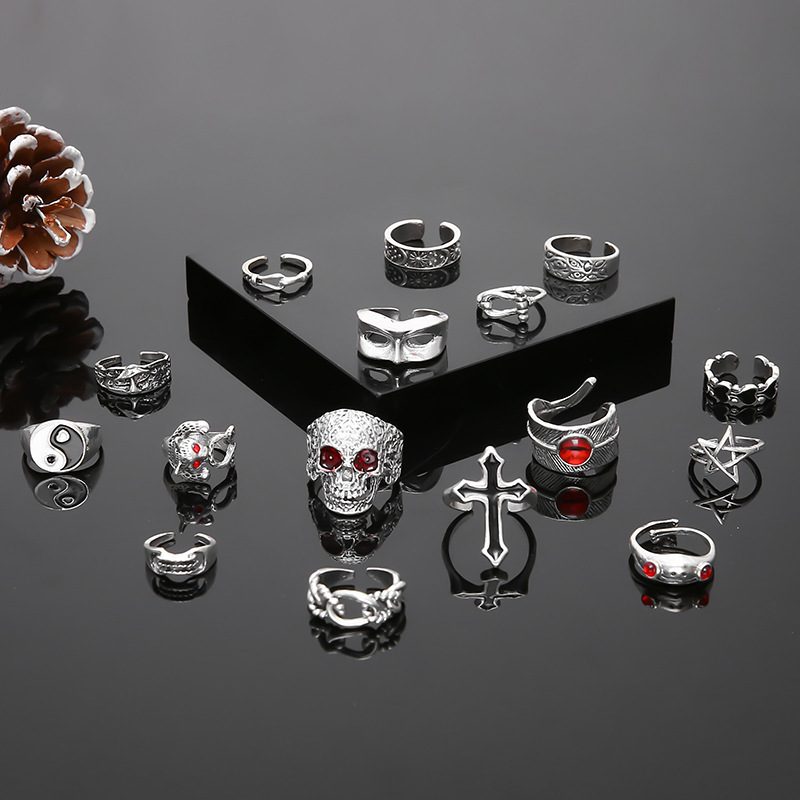 10/20/30/50Pieces Punk Gothic  - Men'S Fashion Lk ulasan dan harga