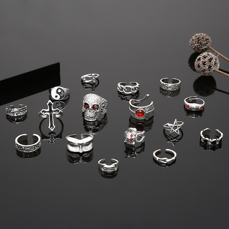 10/20/30/50Pieces Punk Gothic  - Men'S Fashion Lk ulasan dan harga