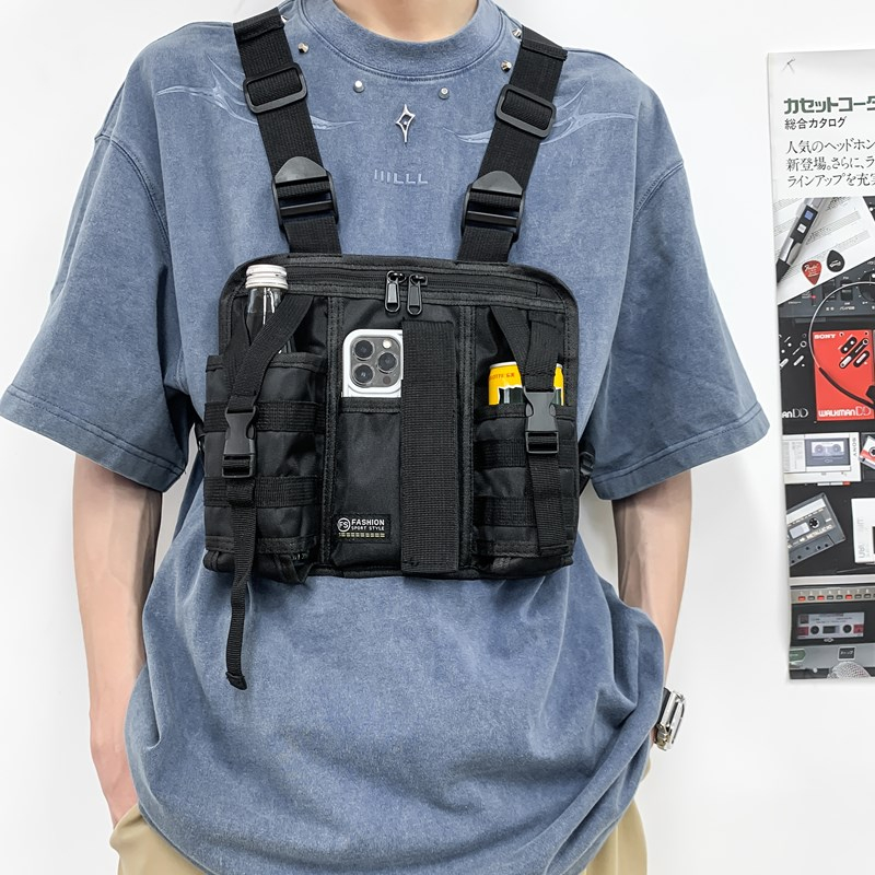 Hip-hop Streetwear Men Chest B - Tactical Vest Men ulasan dan harga
