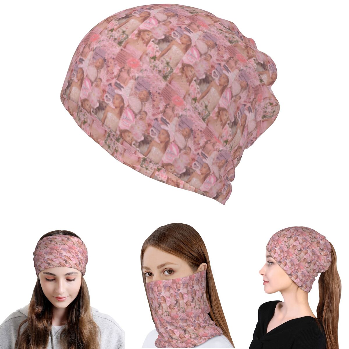 Ariana Grande Singer Bandana N - Beanie Winter Hat ulasan dan harga