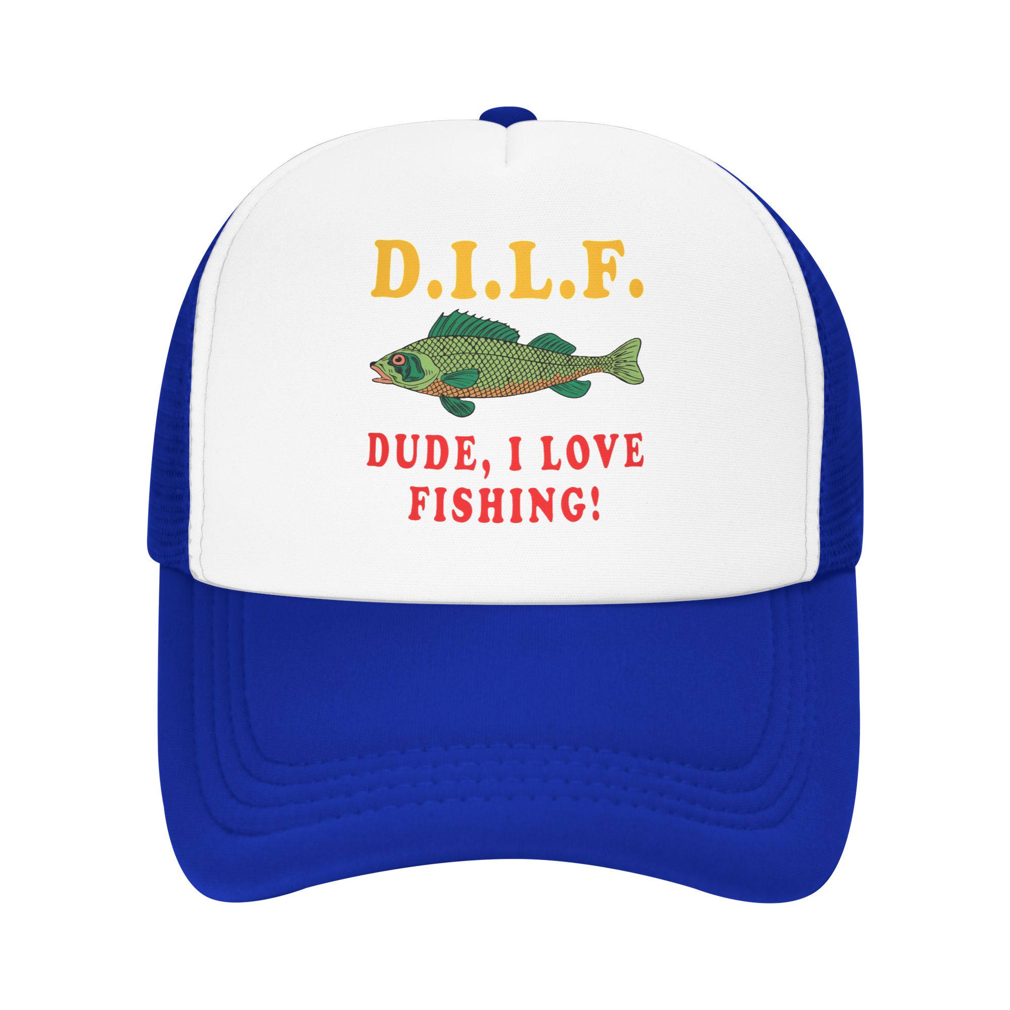 Dude I Love Fishing DILF   Mem - Trucker Hat Cap ulasan dan harga