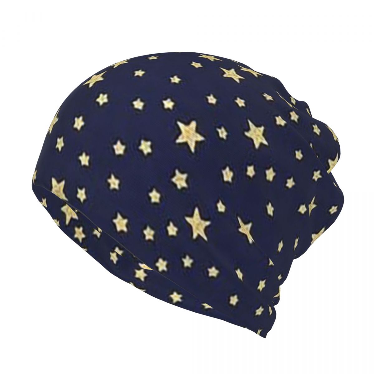 Navy Blue Sky And Stars Print  - Beanie Winter Hat ulasan dan harga