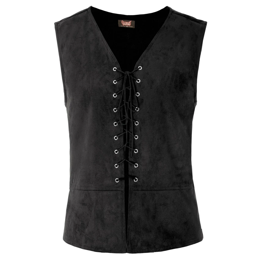 Men Punk Medieval Vest Cosutme - Mens Fashion Vest ulasan dan harga