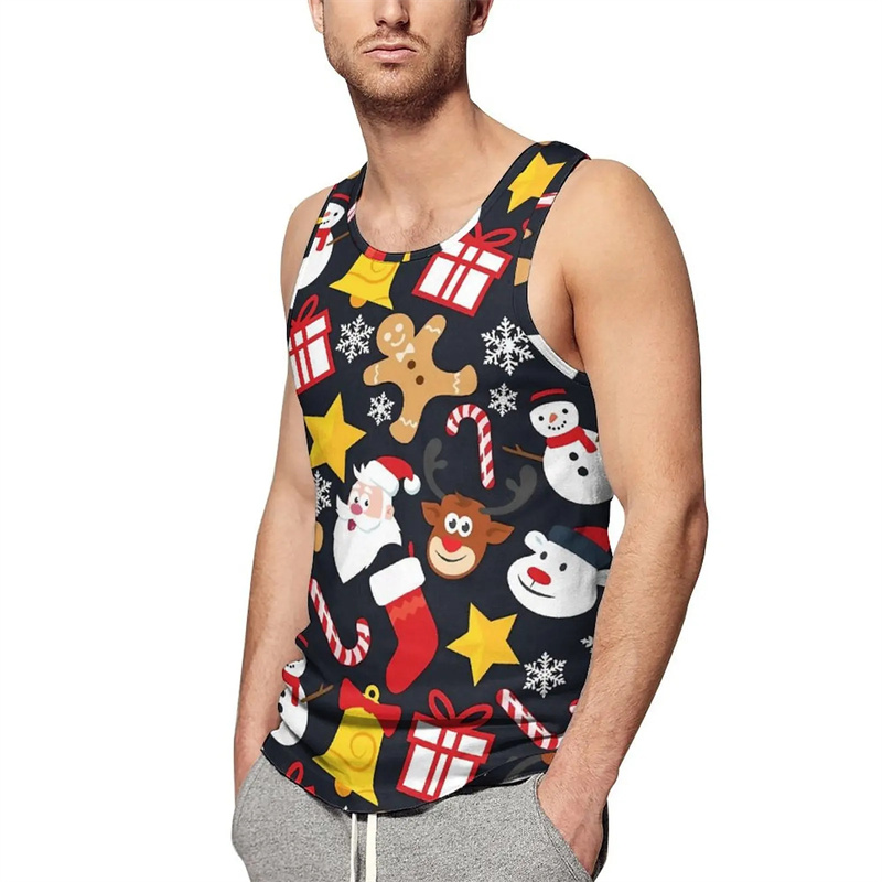 Summer Vintage New 3D Merry Ch - Mens Xmas Fashion ulasan dan harga