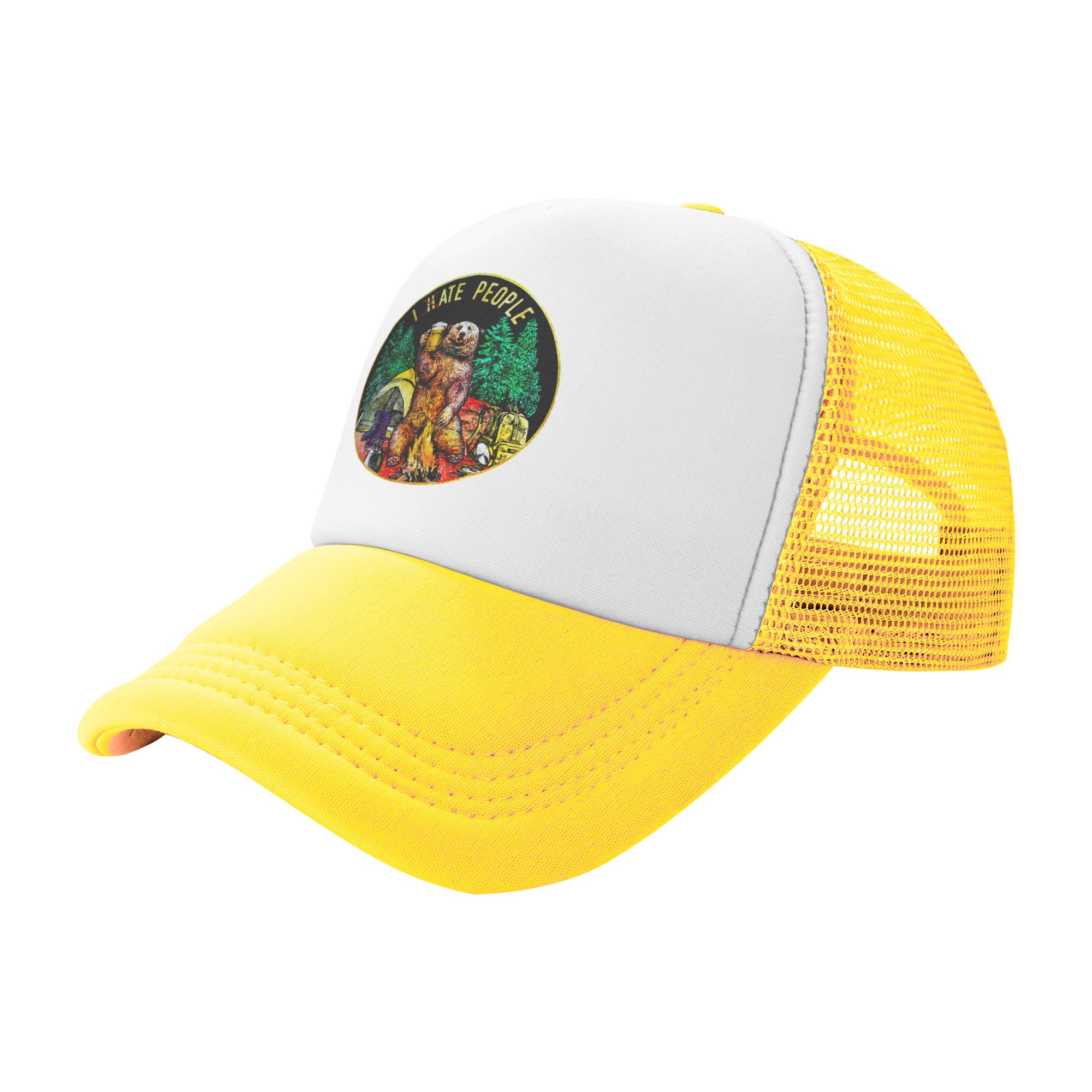 I Hate People Bear Camping Bas - Trucker Hat Cap ulasan dan harga