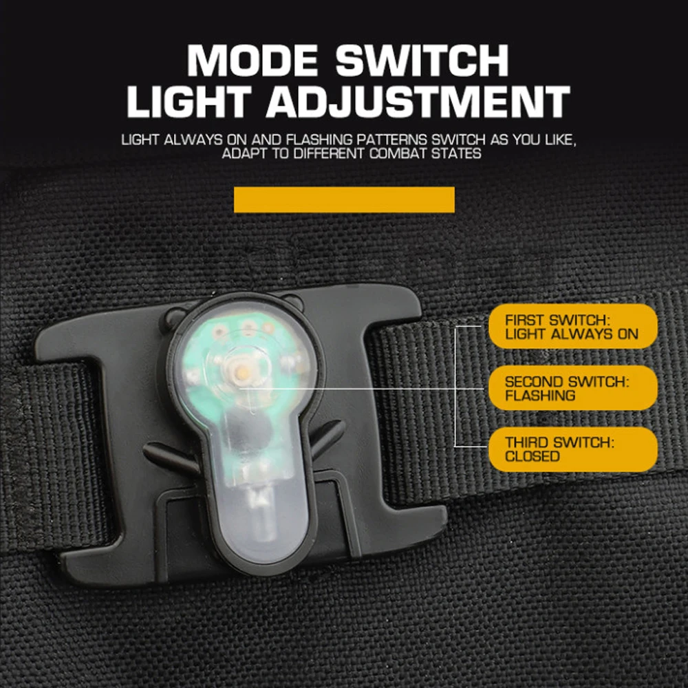 Tactical Signal Light MOLLE Hu - Tactical Vest Men ulasan dan harga