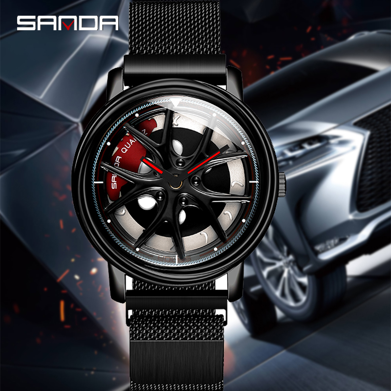 Men Watch Car Wheel Rim Hub Di - Men'S Fashion Hub ulasan dan harga