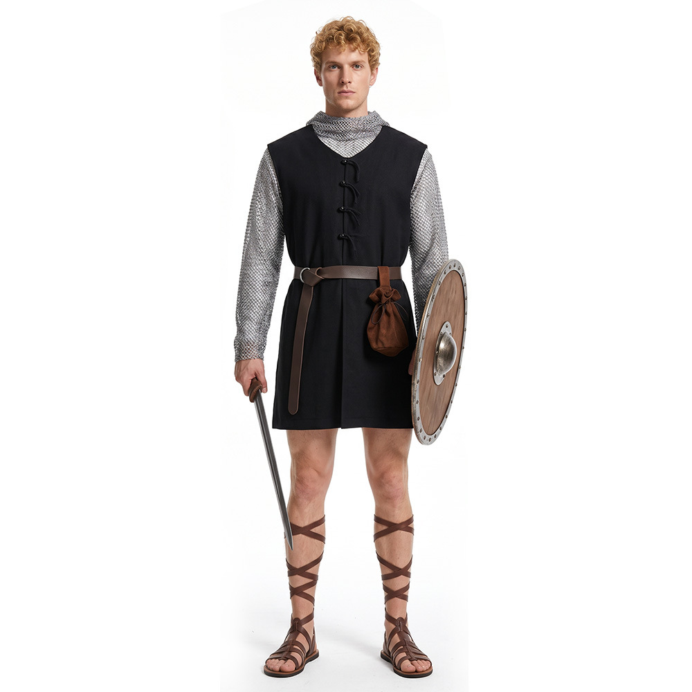 Medieval Knight Cosplay Costum - Mens Fashion Vest ulasan dan harga