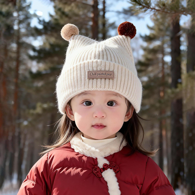 1-4Year Baby Knitted Hat Cute  - Beanie Winter Hat ulasan dan harga