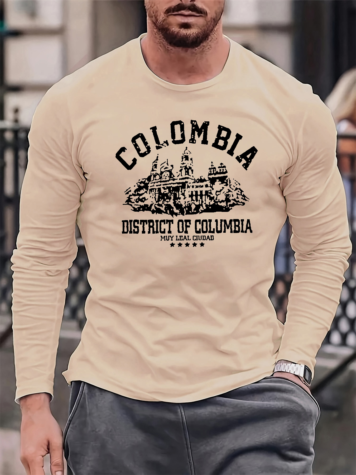 100% Cotton Men's Long Sleeved - Mens Fashion Summer ulasan dan harga