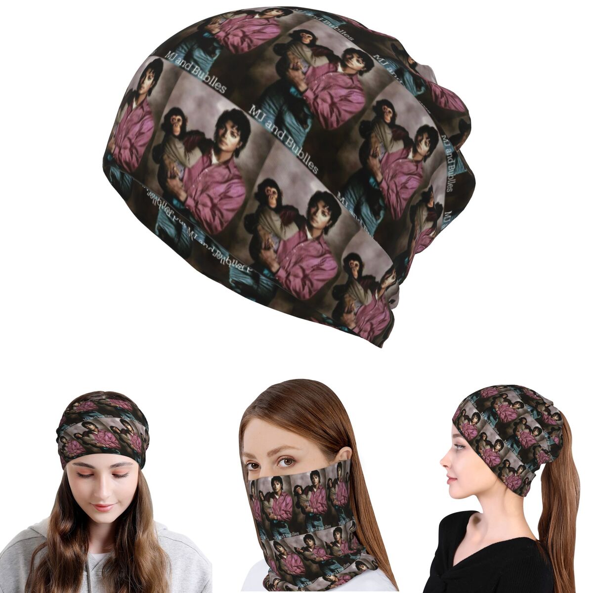 Michael Jackson Bandana Neck G - Beanie Winter Hat ulasan dan harga
