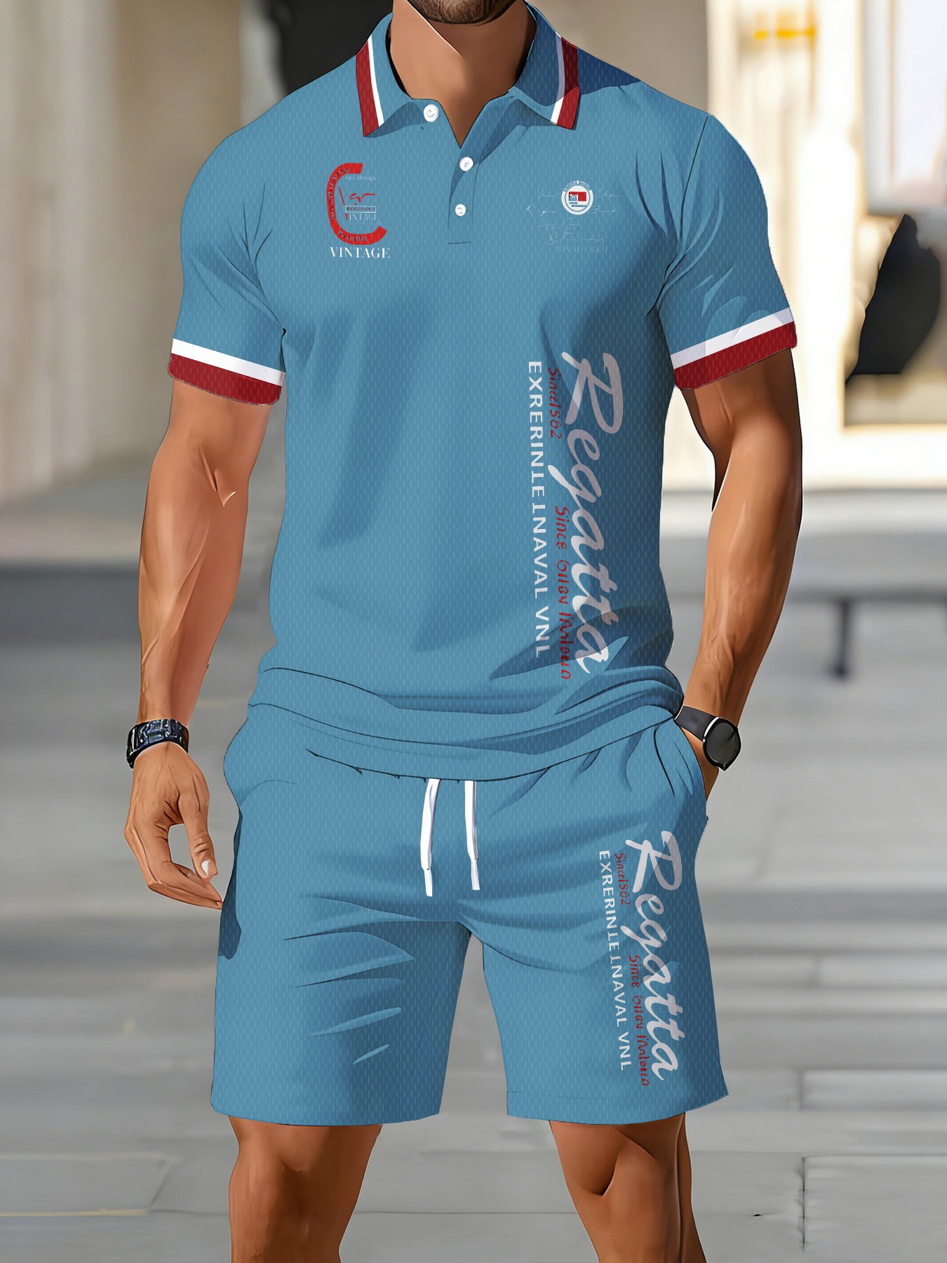 2026 Summer American Men's Pol - Men'S Fashion Polo Shirt ulasan dan harga