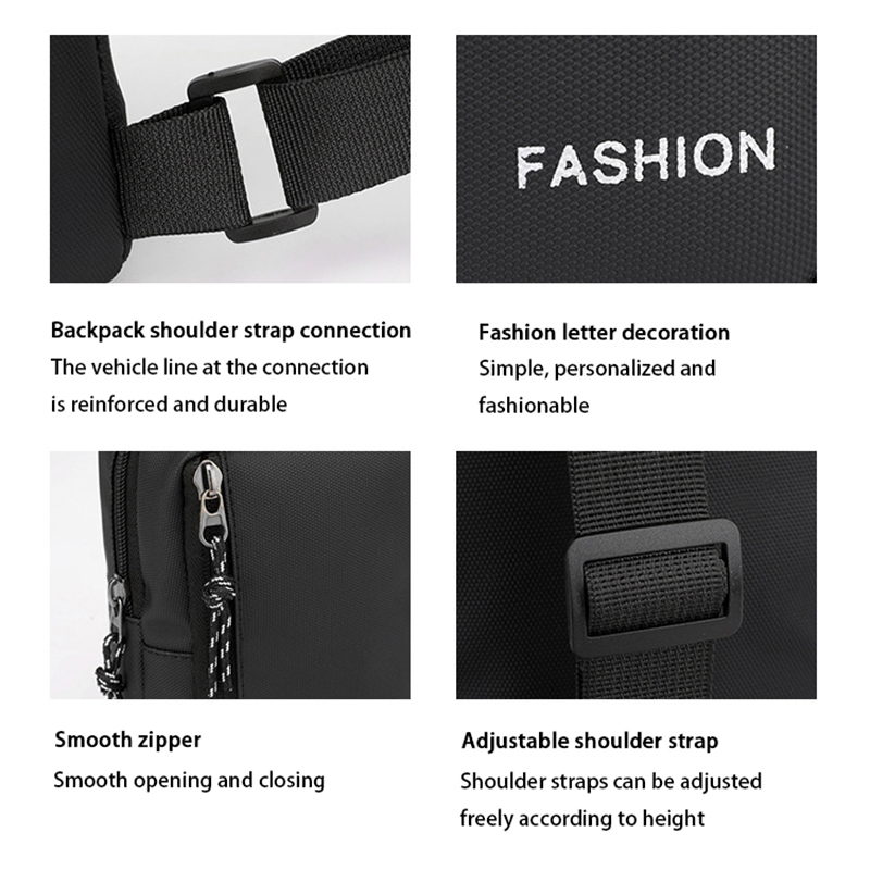 Men Oxford Chest Bags Casual M - Mens Fashion Blog ulasan dan harga