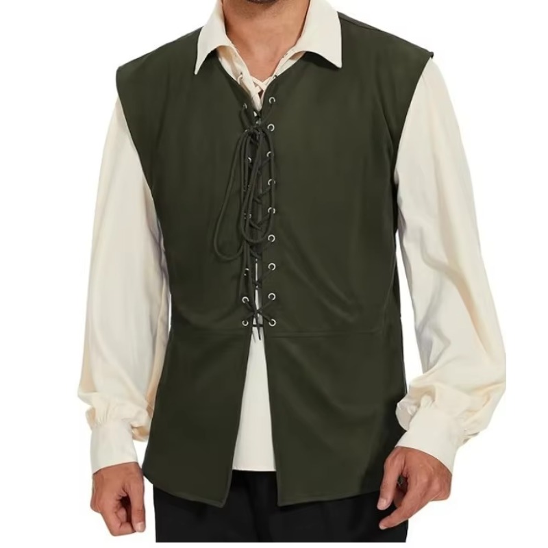 Medieval Renaissance Pirate Go - Mens Fashion Vest ulasan dan harga