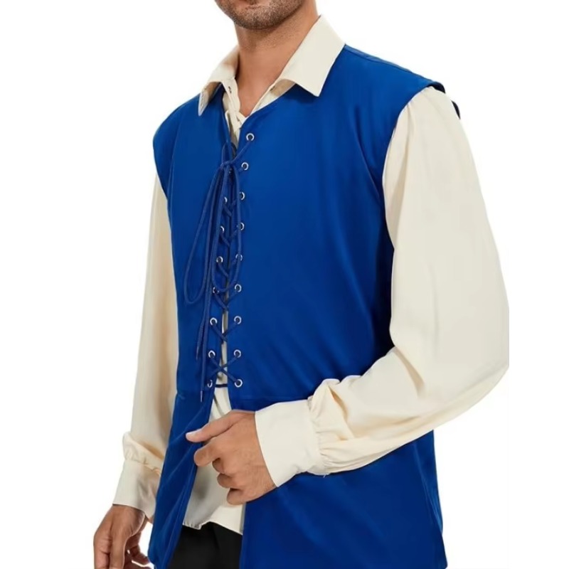 Medieval Renaissance Pirate Go - Mens Fashion Vest ulasan dan harga