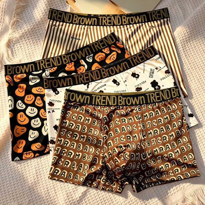 4PCS! Men's Underwear! Printed - Men'S Fashion Lk ulasan dan harga