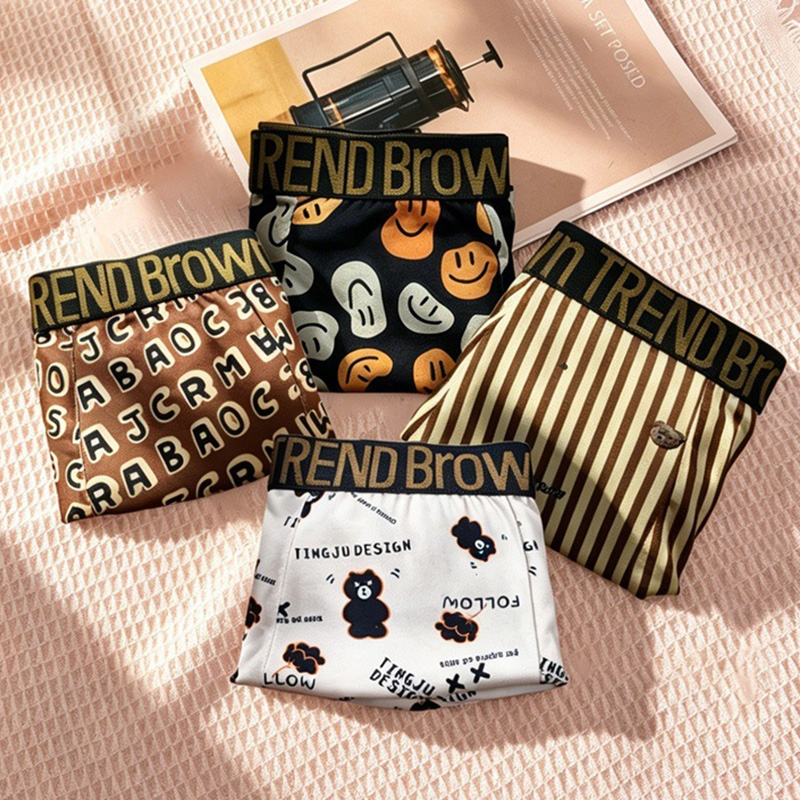 4PCS! Men's Underwear! Printed - Men'S Fashion Lk ulasan dan harga