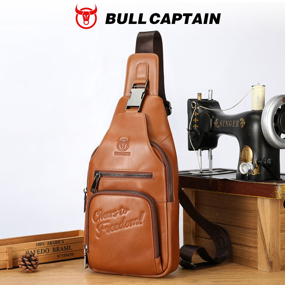 BULLCAPTAIN Genuine Leather Ch - Mens Fashion Blog ulasan dan harga