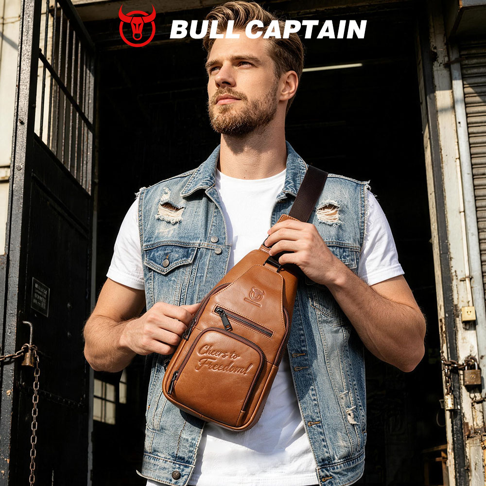 BULLCAPTAIN Genuine Leather Ch - Mens Fashion Blog ulasan dan harga