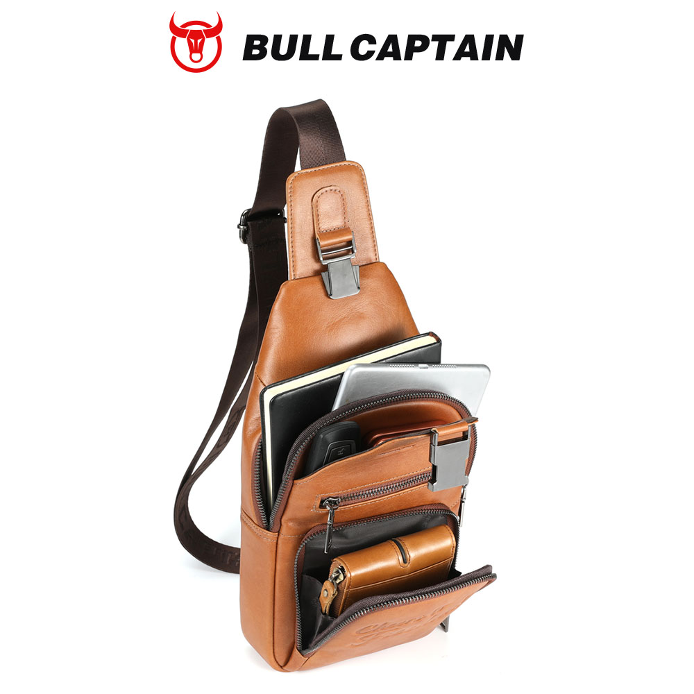 BULLCAPTAIN Genuine Leather Ch - Mens Fashion Blog ulasan dan harga