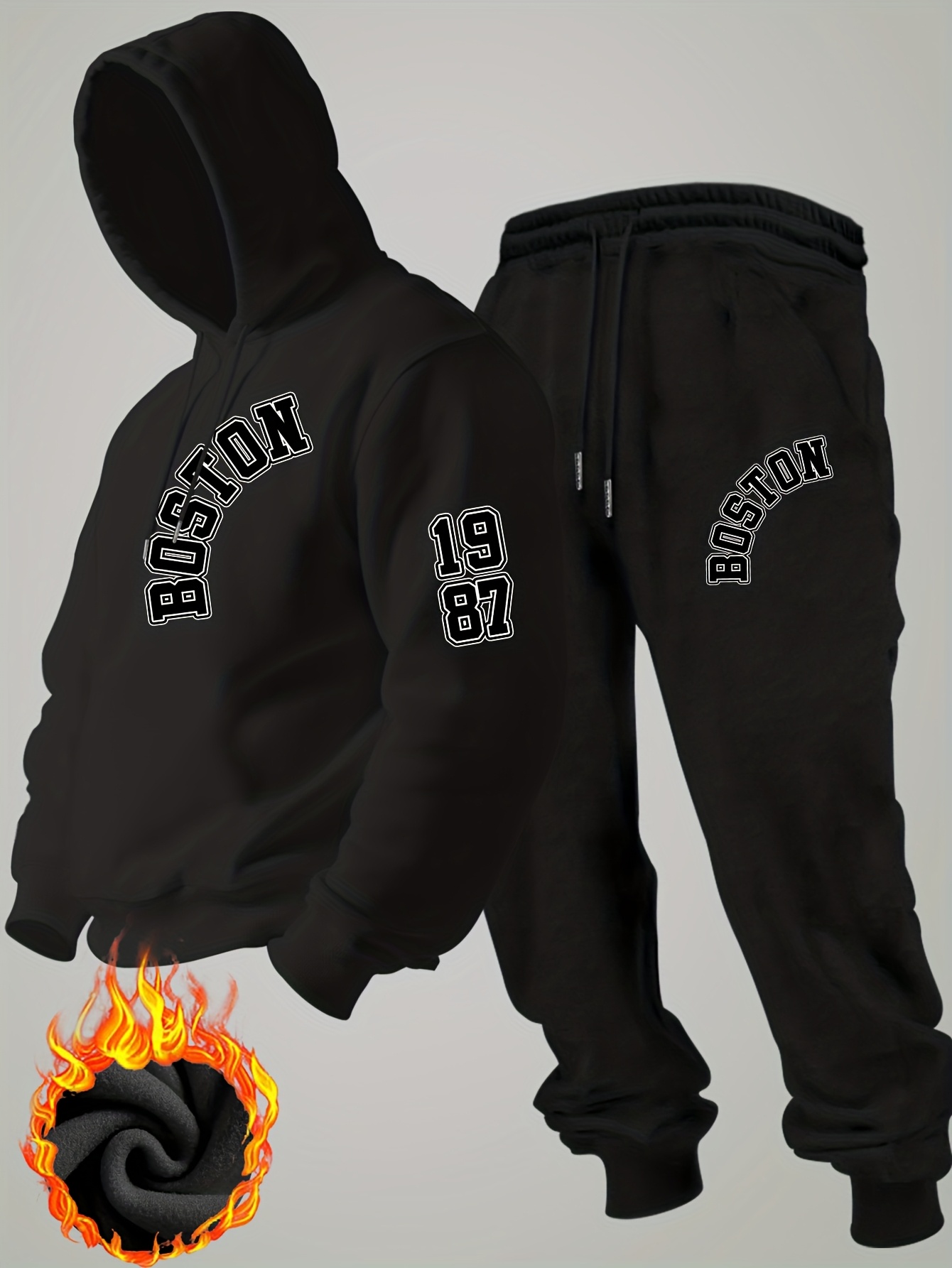 2026 new Men Winter Fleece Hoo - Mens Fashion Casual Outfits ulasan dan harga