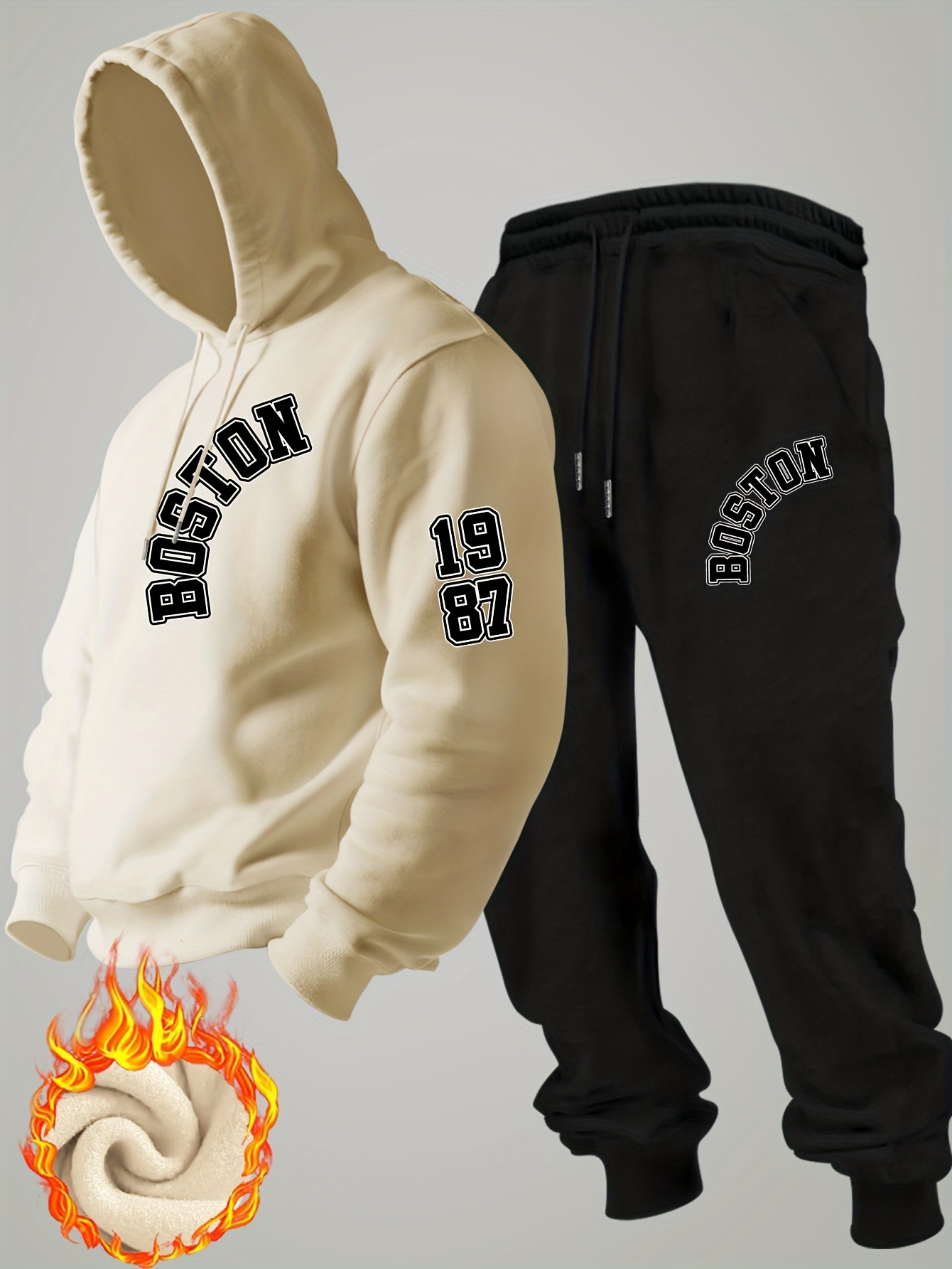 2026 new Men Winter Fleece Hoo - Mens Fashion Casual Outfits ulasan dan harga